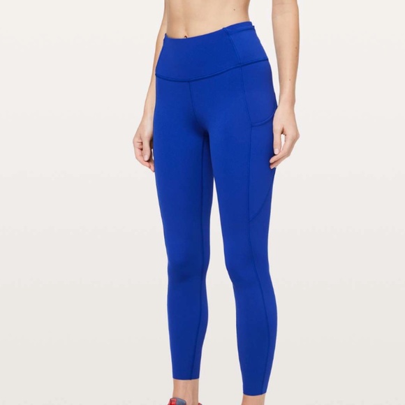 Lululemon Fast & Free 7/8 Tight II *Non-Reflective Nulux 25" Jet Stream - Picture 2 of 7